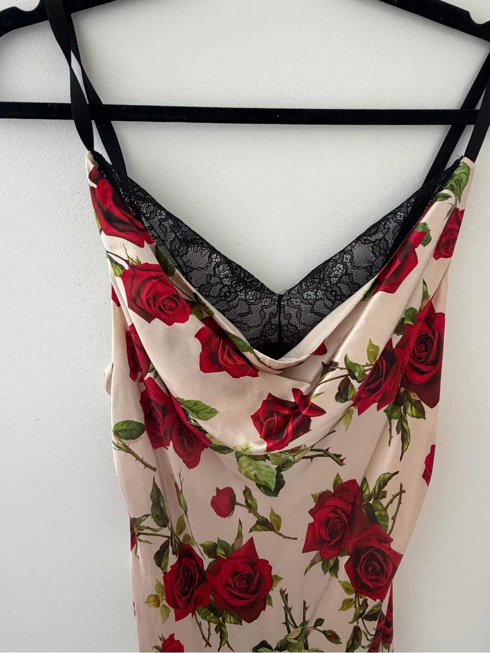 L’Agence Rose Venice Cowl-Neck Lace Gown - Picture 3 of 5